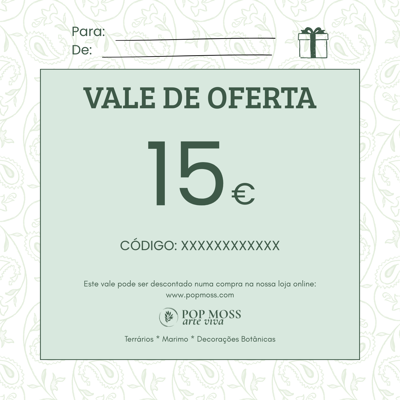 Vale de Oferta no Valor de 15€