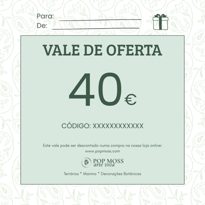 Vale de Oferta no Valor de 40€
