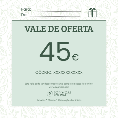 Vale de Oferta no Valor de 45€